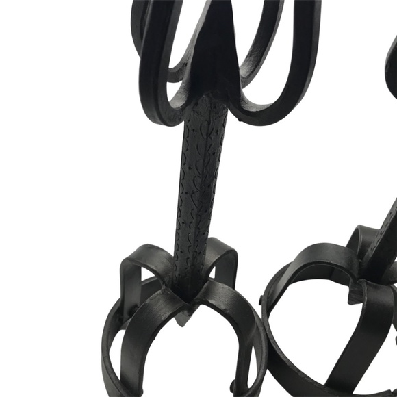 Gothic Hand Forged Wrought Iron Candle Holders